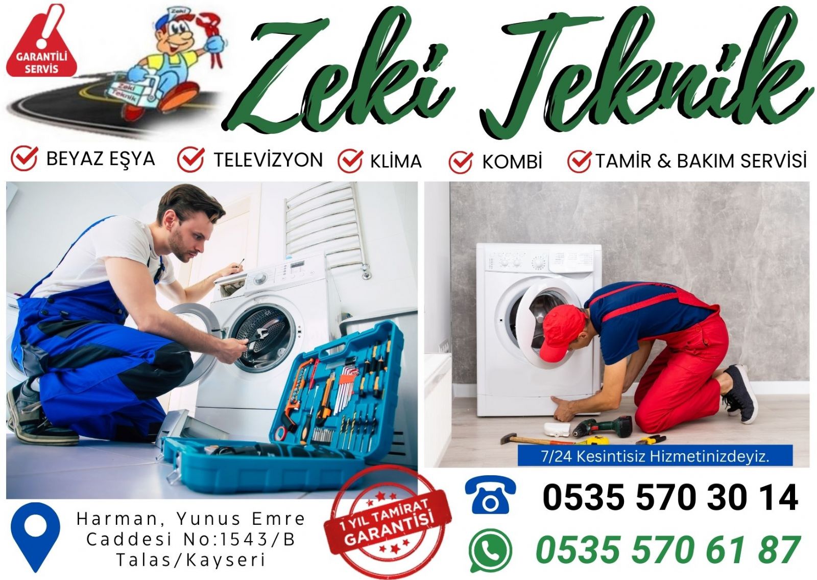 Talas Çamaşır Makinesi Tamircisi